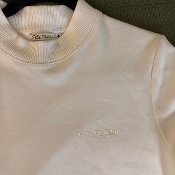 Zara Other - Zara Cream Minimalist Sweatshirt
